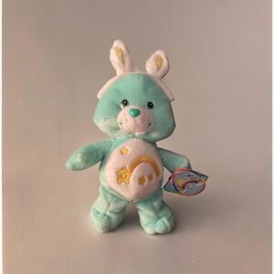 Vintage Care Bear Make a Wish Bear Green
Rare 2003 8" Plush, Happy Easter